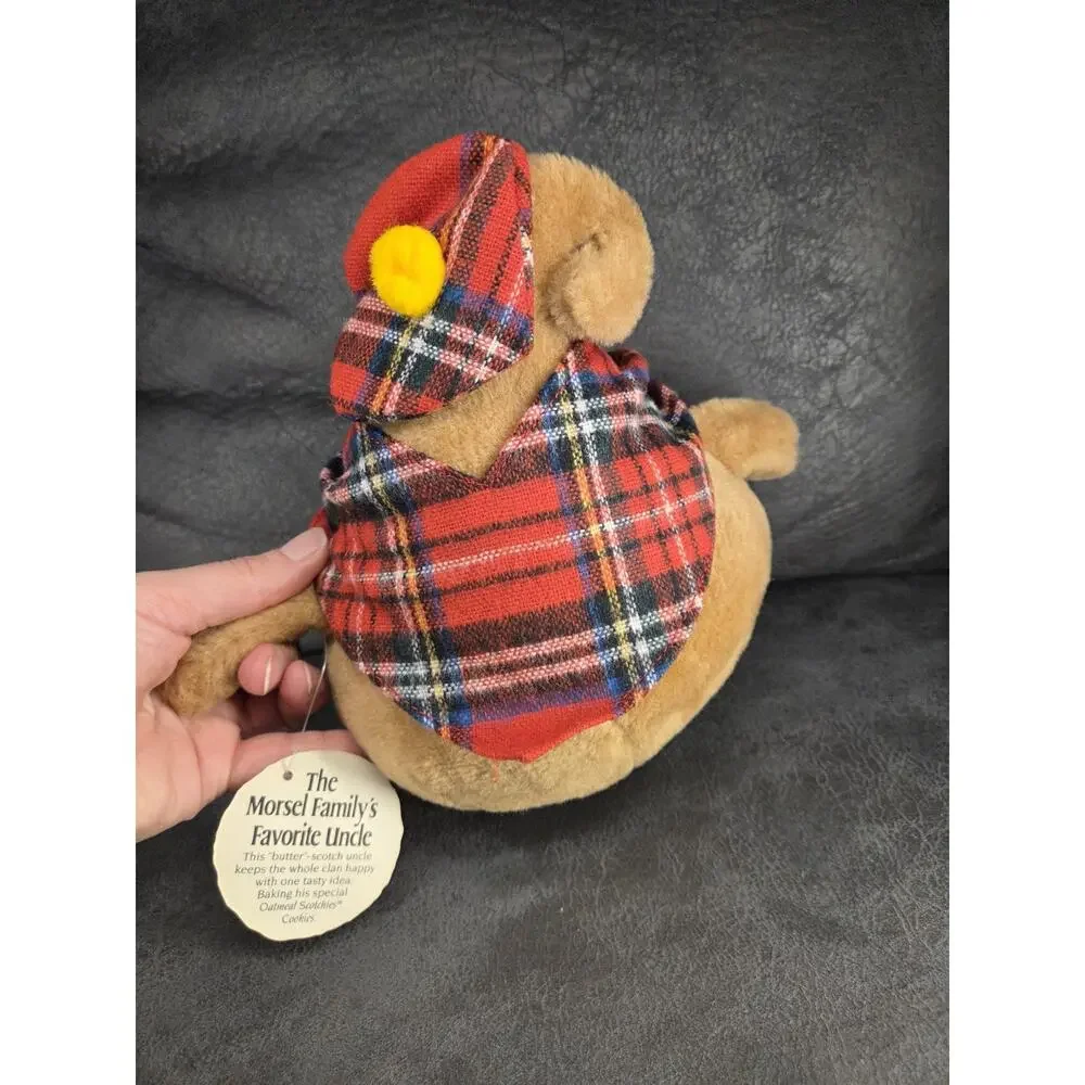 1984 Nestle Morsel Family Plush Set - Milky Country Cousin & Uncle Scotchy Tags